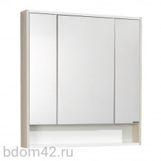 Зеркальный шкаф Aquaton Рико 80 белый, ясень фабрик 1A215302RIB90