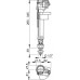 Alcaplast Впускной клапан 1/2 Нижняя подводка, A17 пластик