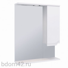 Зеркало со шкафчиком 60цв.белый, правое Viktoria Aqua de Marco 1060CVIC/R