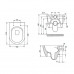 Turavit RONDO Унитаз подвесной безободковый в комплекте с тонким сиденьем микролифт, 360x510x361