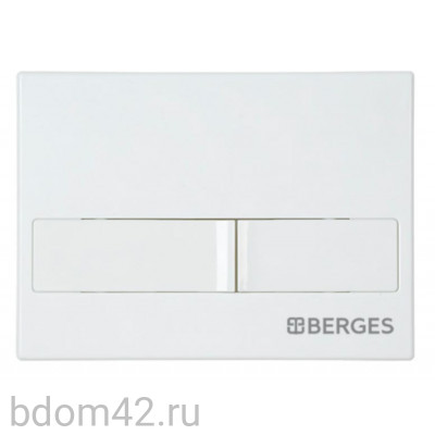 Кнопка BERGES для инсталляции NOVUM L2 белая  040011