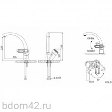 Смеситель для кухни Bravat Opal F7125183CP-RUS