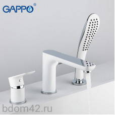 Смеситель для ванны и душа, на 3 отверстия, однорычажный,Gappo Noar G1148