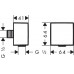 Шланговое подсоединение с клапаном обратного тока Hansgrohe Fixfit Square 26455670 матовый черный