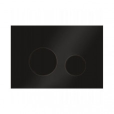 Кнопка смыва  черный глянец/черный матовый KK-POL М11 350/PPC/143-00-07