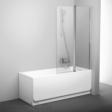 Шторка для ванны Ravak CVS2-100 R блестящий+стекло Transparent 7QRA0C00Z1