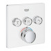Термостат для ванны/душа Grohtherm SmartControl, комплект верхней монтажной части для Rapido SmartBox, квадратная розетка, 3 кнопки управления, 29157LS0
